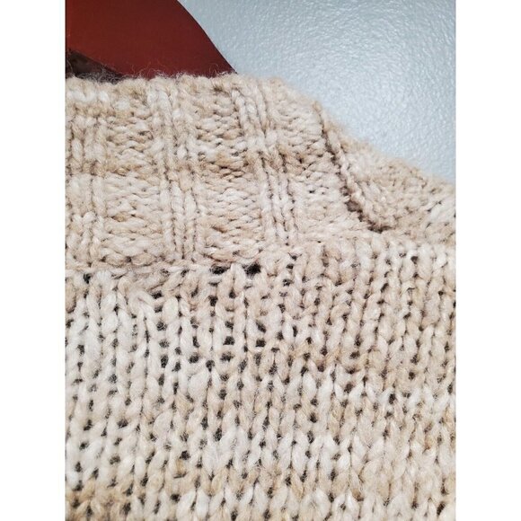 Madewell Wool Space-Dyed Long Oversized Cardigan Sweater Beige Pockets Womans XS - Picture 12 of 16